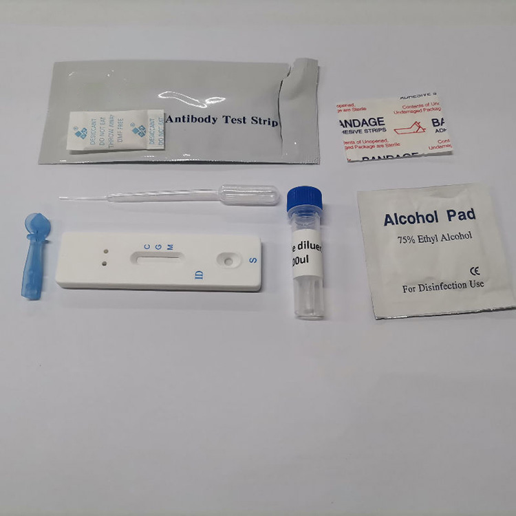 Qalabka Tijaabada Antigen ee Degdegga ah ee Covid-2019 Colloidal Gold Antibody Kit Igm Igg